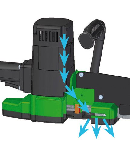 Сабельна пилка Eibenstock EDB 480.1 Функція обдування